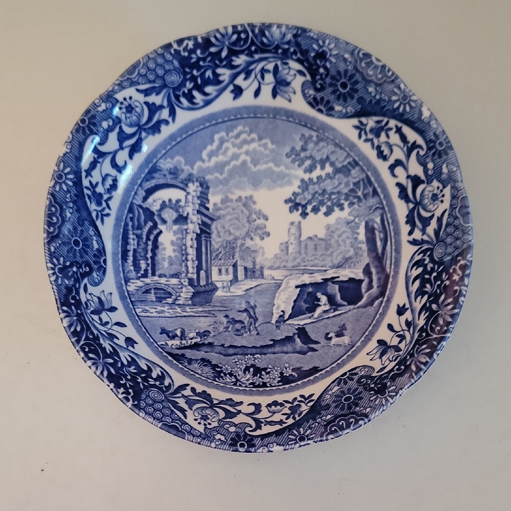 Spode Italian Design Bowl with Blue Accents